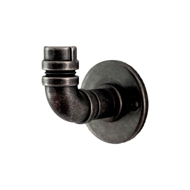 2-1/2" Pipeline Single Prong Cabinet Hook, Black Nickel Vibed