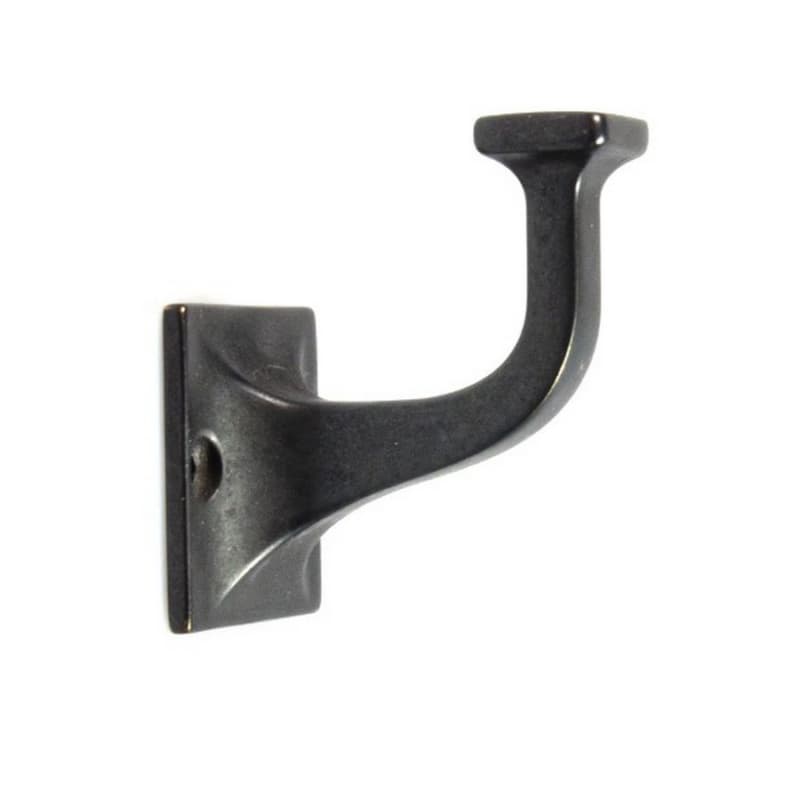 2-3/4" Forge Single Prong Cabinet Hook, Black Iron