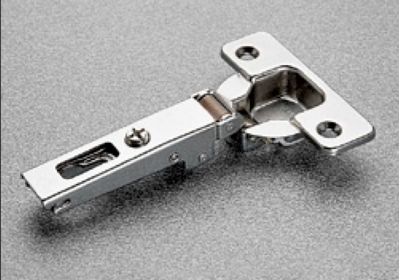 Series 200 110° Opening Euro Face Frame Hinge, Free-Swing, 1/2" Overlay, Screw-On