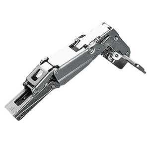 Series 200 165° Opening Hinge, 45mm Bore Pattern, Free Swinging, Half Overlay, Nickel-Plated, Screw-On