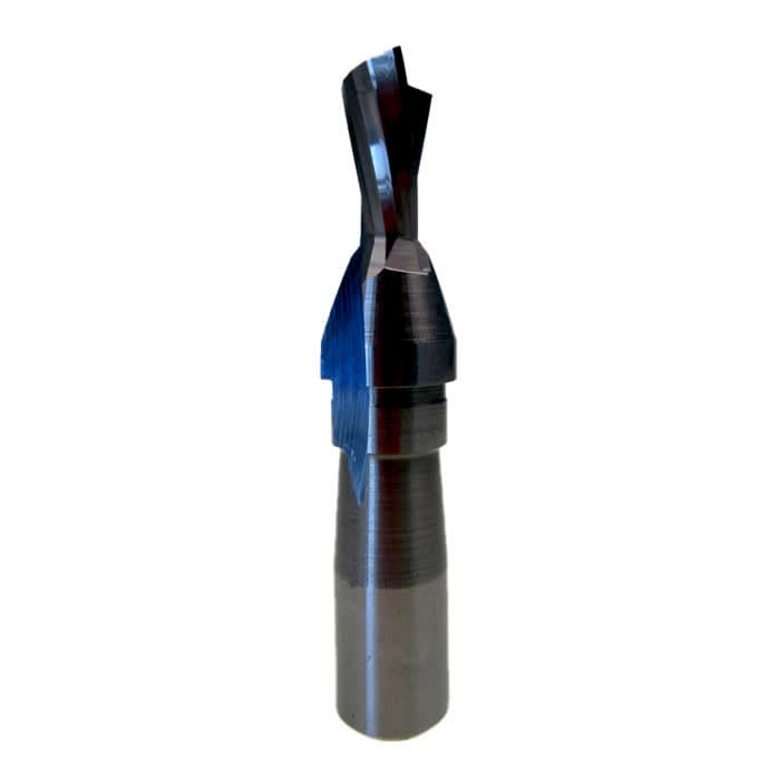 Cantek JDT-75 Dovetail Bit, Solid Carbide, 12 mm, Double Flute