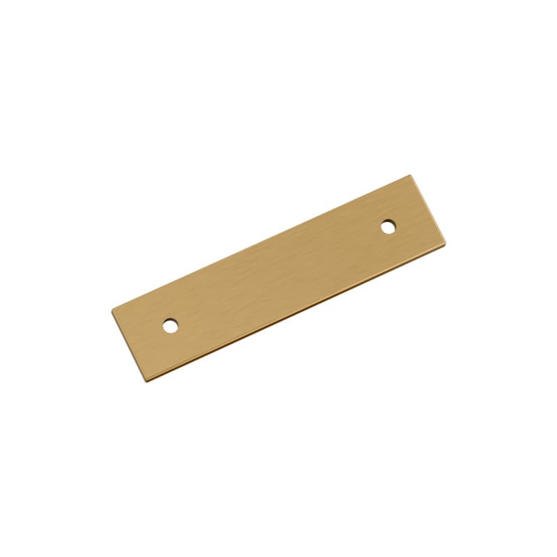 76mm Ladera Rectangle Cabinet Pull Backplate, Champagne Bronze