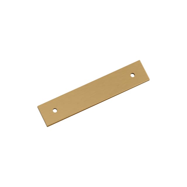 96mm Ladera Rectangle Cabinet Pull Backplate, Champagne Bronze