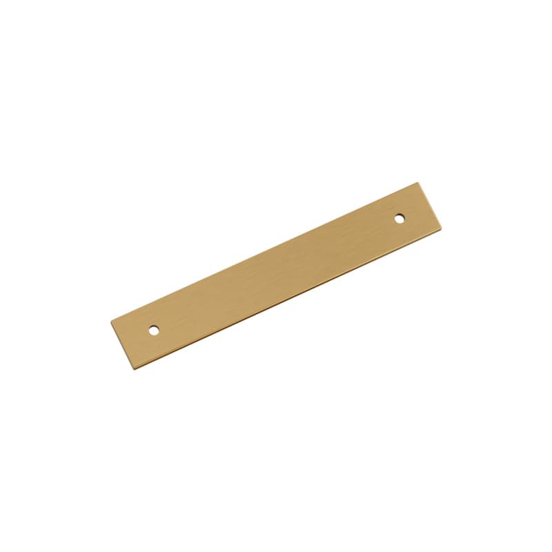 128mm Ladera Rectangle Cabinet Pull Backplate, Champagne Bronze