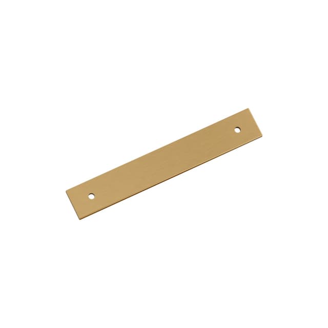 128mm Ladera Rectangle Cabinet Pull Backplate, Champagne Bronze