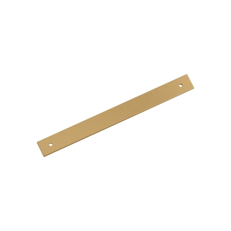 224mm Ladera Rectangle Cabinet Pull Backplate, Champagne Bronze