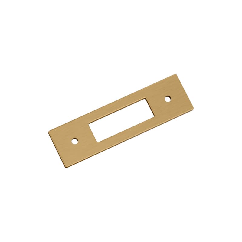 76mm Medora Rectangle Cabinet Pull Backplate, Champagne Bronze