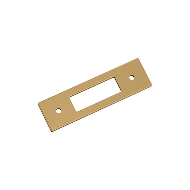 76mm Medora Rectangle Cabinet Pull Backplate, Champagne Bronze