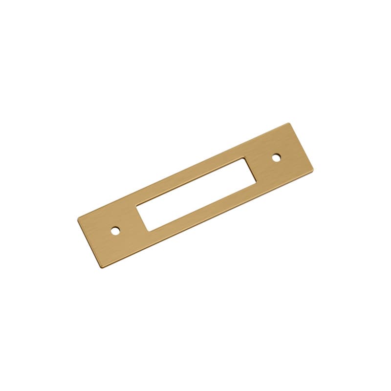 96mm Medora Rectangle Cabinet Pull Backplate, Champagne Bronze