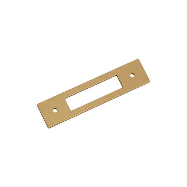 96mm Medora Rectangle Cabinet Pull Backplate, Champagne Bronze
