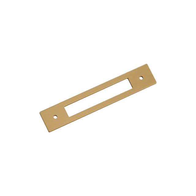 128mm Medora Rectangle Cabinet Pull Backplate, Champagne Bronze