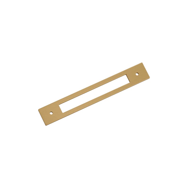 160mm Medora Rectangle Cabinet Pull Backplate, Champagne Bronze
