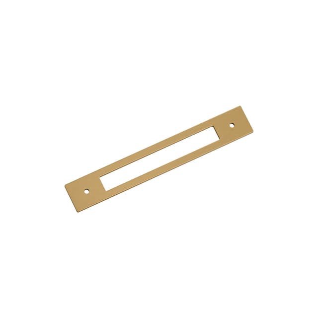 160mm Medora Rectangle Cabinet Pull Backplate, Champagne Bronze