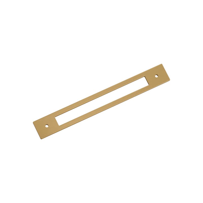 192mm Medora Rectangle Cabinet Pull Backplate, Champagne Bronze