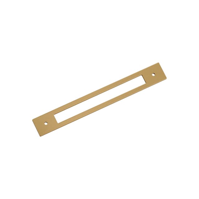 192mm Medora Rectangle Cabinet Pull Backplate, Champagne Bronze