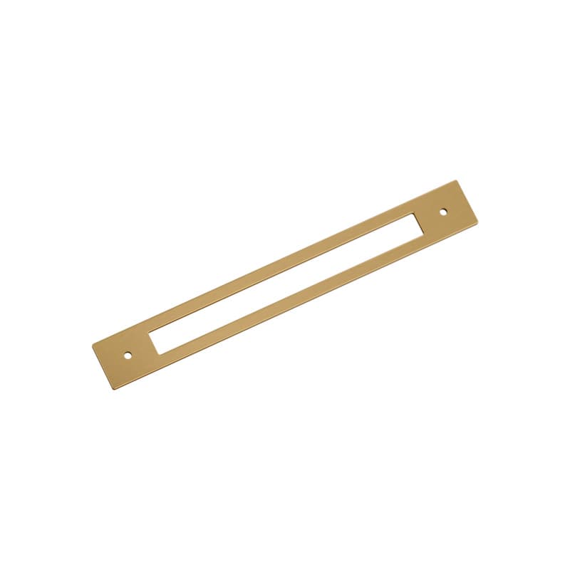 224mm Medora Rectangle Cabinet Pull Backplate, Champagne Bronze