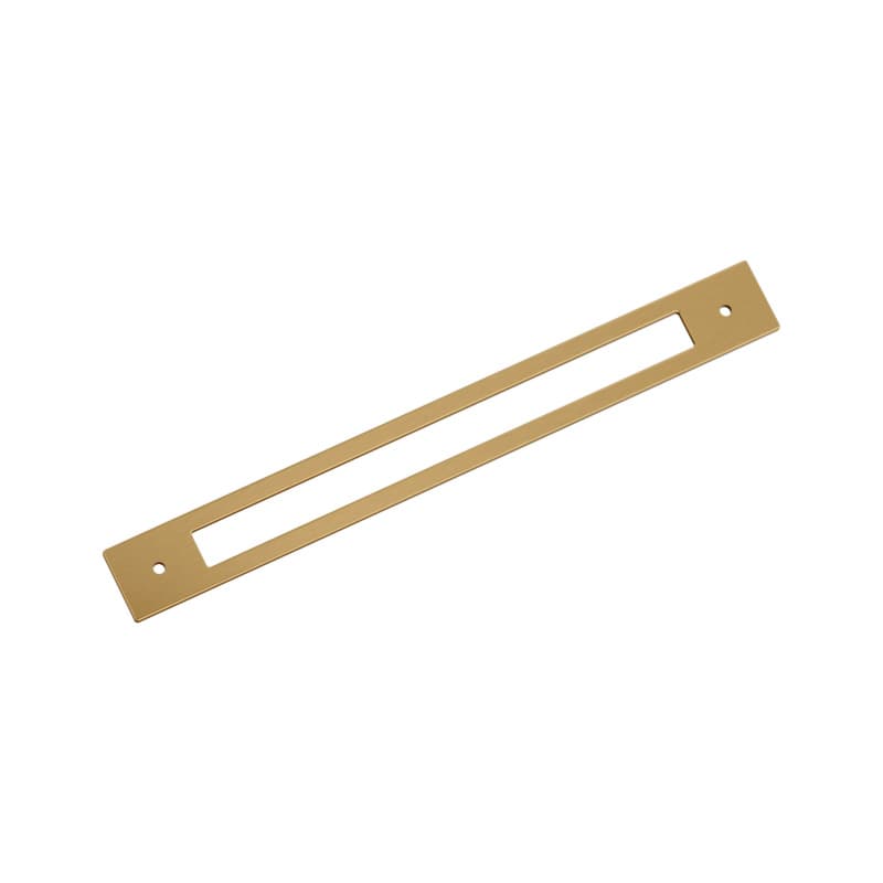 256mm Medora Rectangle Cabinet Pull Backplate, Champagne Bronze