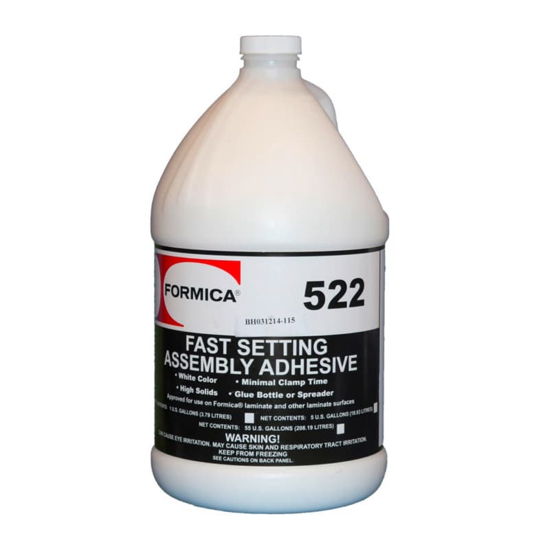 F522 IdealEdge Fastset Wood Glue, White, 1 Gallon Jug