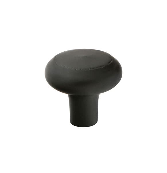 1" Sandcast Bronze Barn Cabinet Knob, Flat Black Bronze
