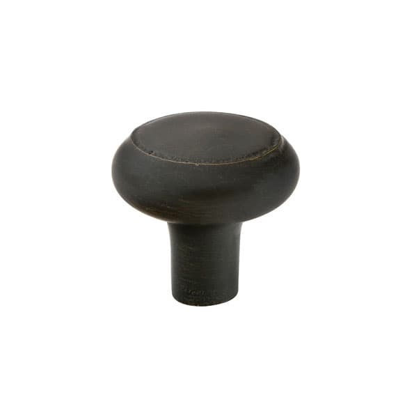 1" Sandcast Bronze Barn Cabinet Knob, Medium Bronze