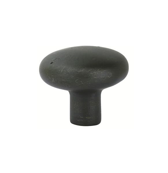 1" Sandcast Bronze Round Cabinet Knob, Medium Bronze