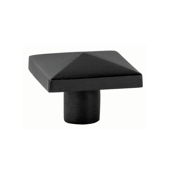 1-3/4" Rustic Modern Round Cabinet Knob, Flat Black Bronze