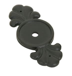 2-1/4" Tuscany Bronze Cabinet Backplate for Knob, Flat Black Bronze