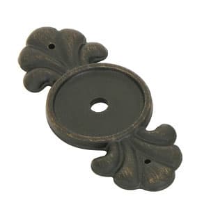 2-1/4" Tuscany Bronze Cabinet Backplate for Knob, Medium Bronze
