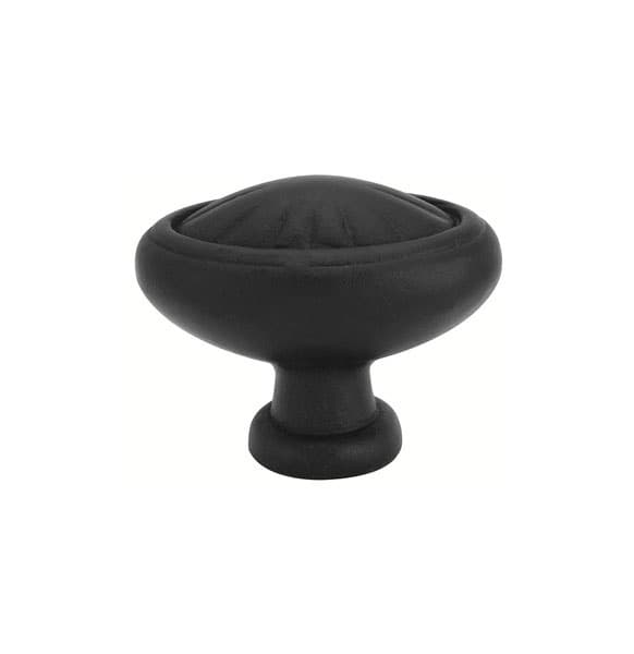 1" Tuscany Bronze Egg Cabinet Knob, Flat Black Bronze
