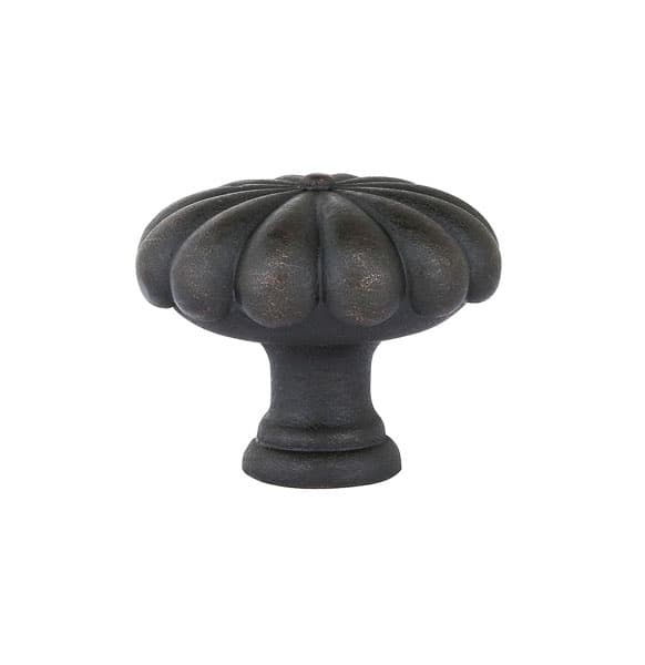 1" Tuscany Bronze Fluted Cabinet Knob, Medium Bronze