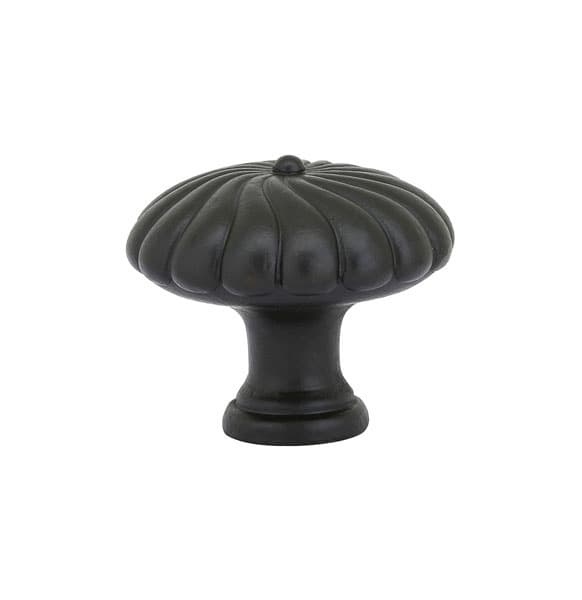 1" Tuscany Bronze Cabinet Knob, Flat Black Bronze