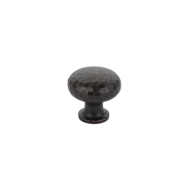 1-1/4" Arts and Crafts Round Dimpled Cabinet Knob, Oil Rubbed Bronze