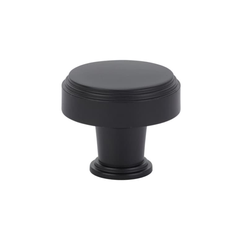 1-3/4" Newport Cabinet Knob, Flat Black