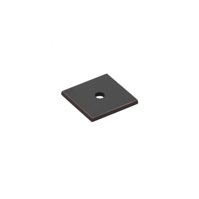 1-1/4" Art Deco Square Cabinet Backplate for Knob, Oil Rubbed Bronze