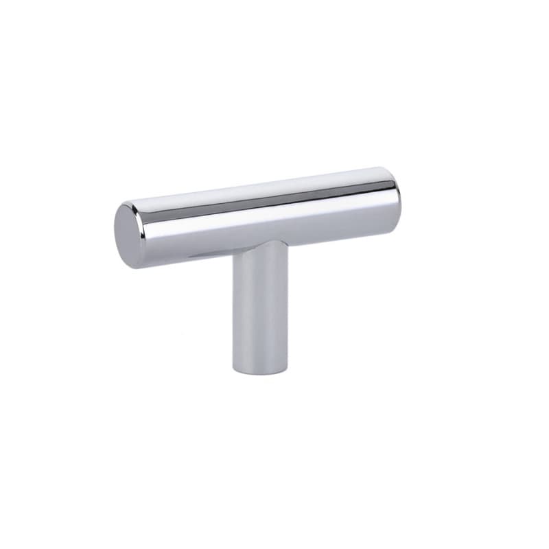 2" Bar Cabinet T-Knob, Polished Chrome