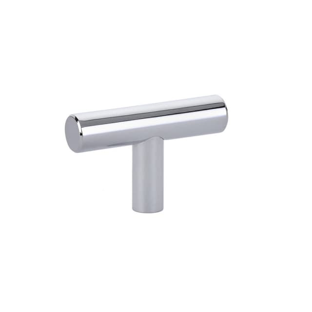 2" Bar Cabinet T-Knob, Polished Chrome