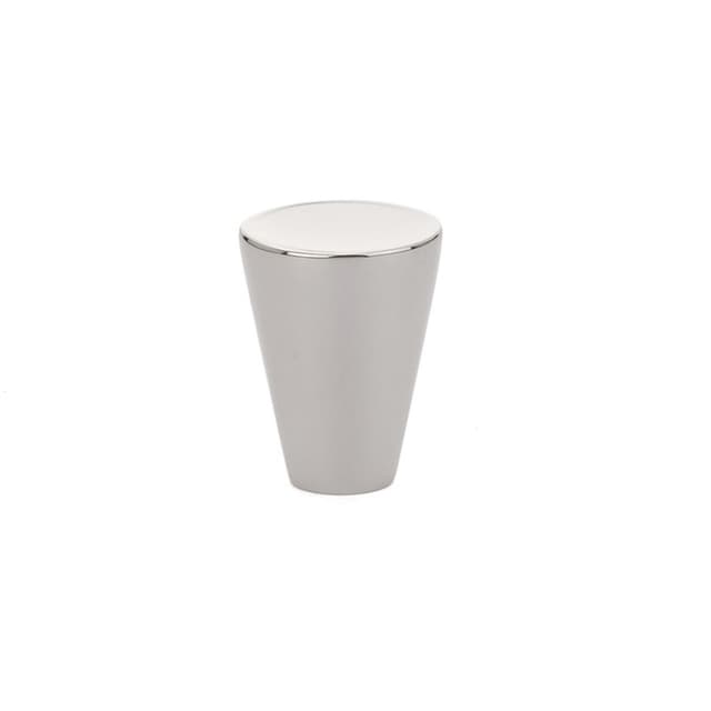 1" Cone Cabinet Knob, Polished Nickel