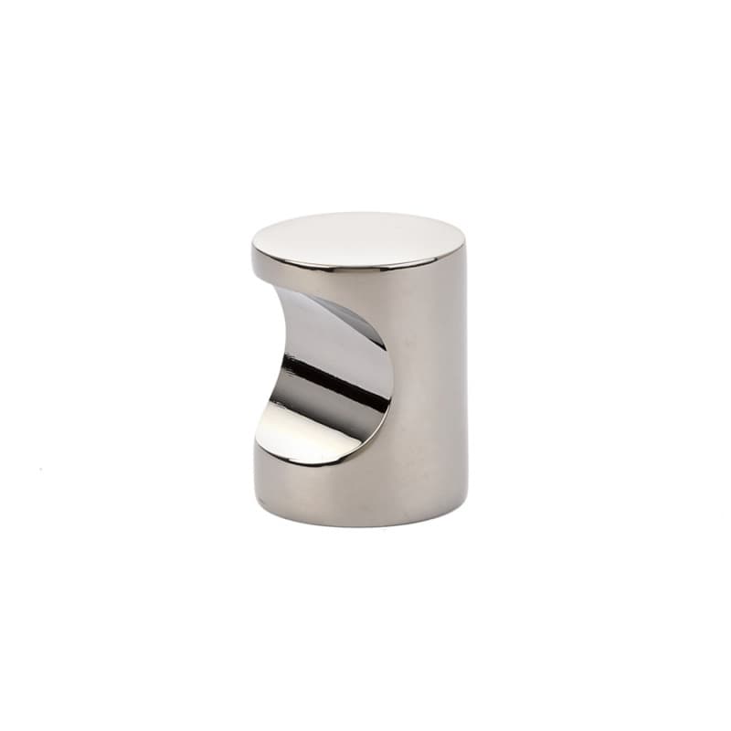 1" Cabinet Finger Pull, Polished Nickel