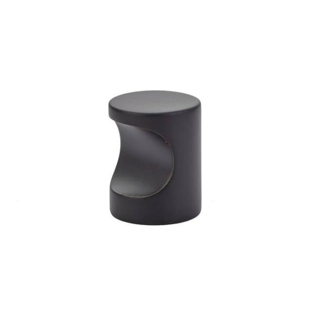 1" Cabinet Finger Pull, Flat Black