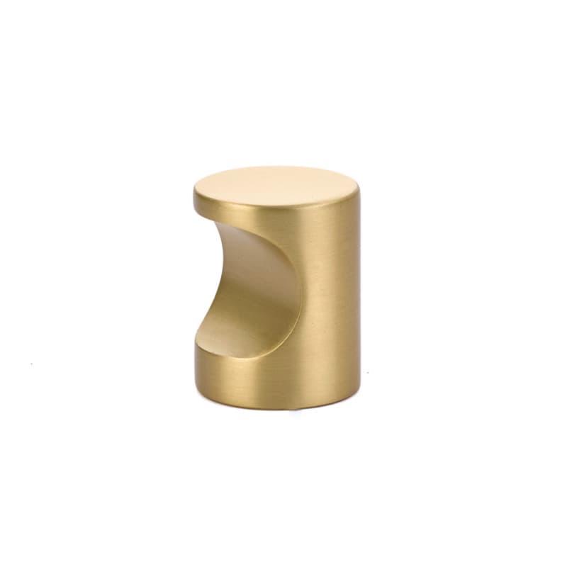 1" Cabinet Finger Pull, Satin Brass