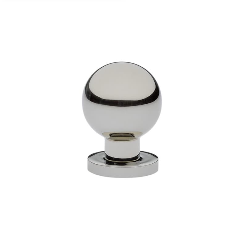1-1/8" Globe Cabinet Knob, Polished Nickel