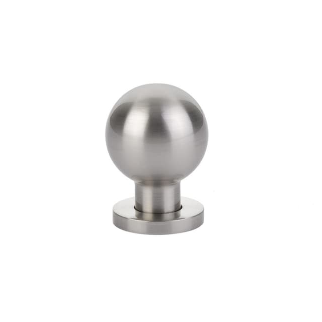 1-1/8" Globe Cabinet Knob, Satin Nickel