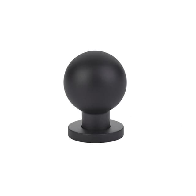 1-1/8" Globe Cabinet Knob, Flat Black