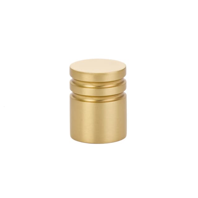 1" Metric Cabinet Knob, Satin Brass