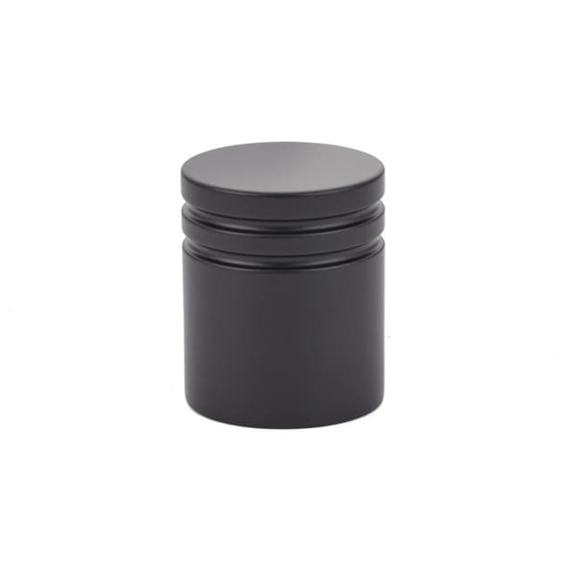 1-1/8" Metric Cabinet Knob, Flat Black