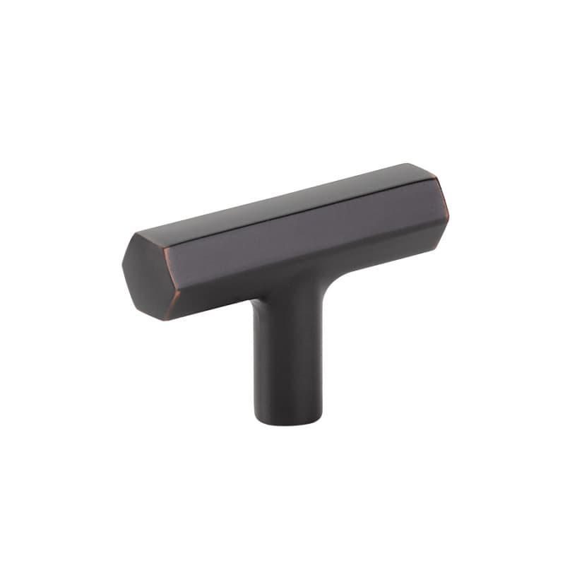 2" Mod Hex Cabinet T-Knob, Oil Rubbed Bronze