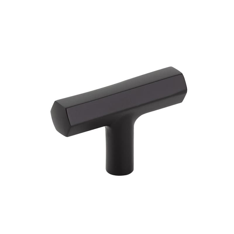 2" Mod Hex Cabinet T-Knob, Flat Black
