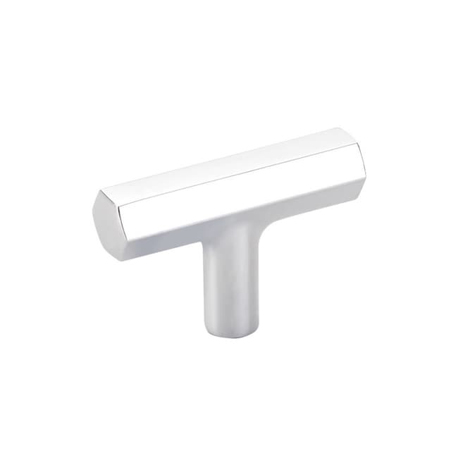 2" Mod Hex Cabinet T-Knob, Polished Chrome