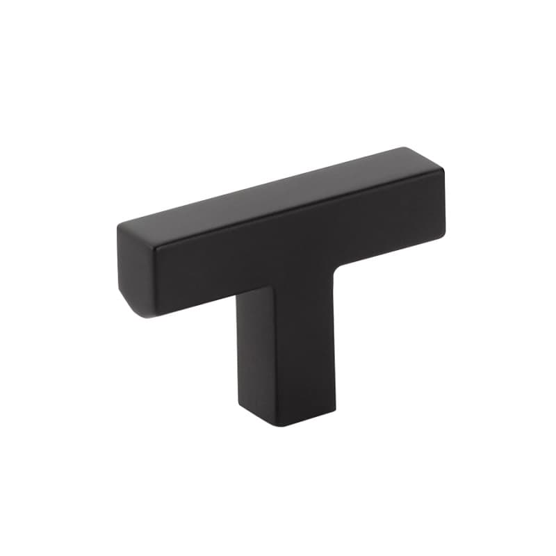2" Warwick Cabinet T-Knob, Flat Black