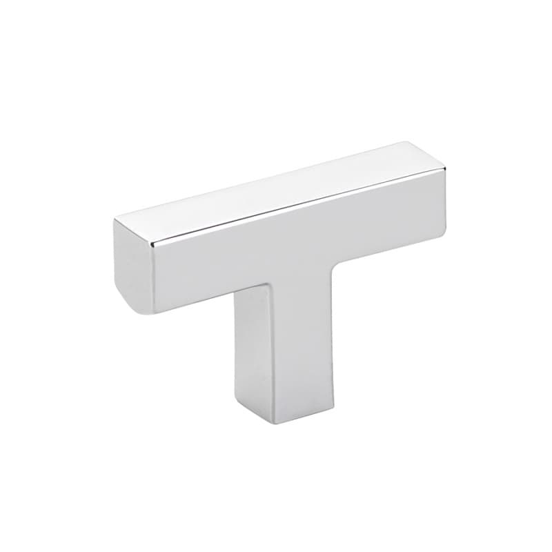 2" Warwick Cabinet T-Knob, Polished Chrome